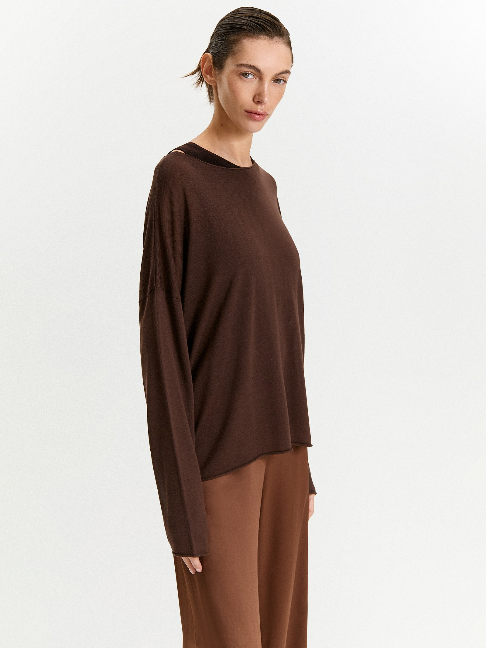 Джемпер с содержанием шелка